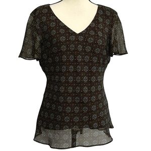 R&K Originals Blouse L Brown